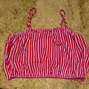 American Eagle Outfitters MEDIUM AE EUC-like brand new, wine red color striped